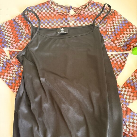 NWT Dressed in Lala More You Mesh Maxi Dress in Disco Checkerboard, Size 2X - Picture 13 of 16